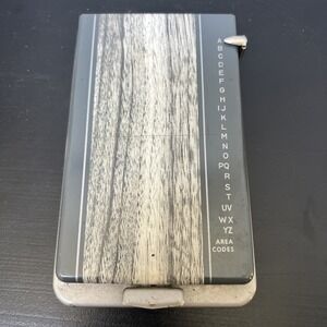 Vintage Bates Model E Pencilist Metal Address Finder Mid Century Desk Tool